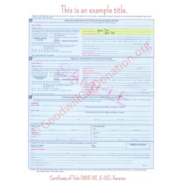 How to Sign Your North Carolina Titles Goodwill Car Donation