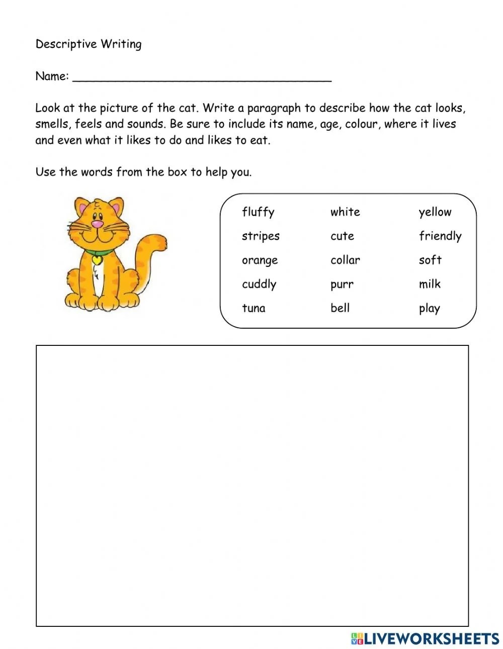 Printable Descriptive Writing Worksheets - GoodWorksheets