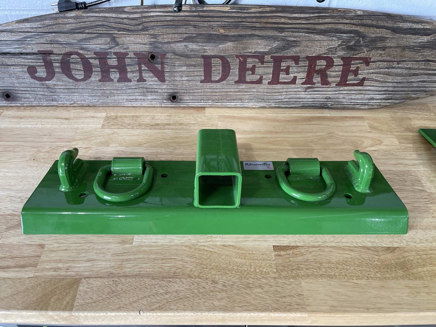 BoltOn Hooks for John Deere Bucket by JU FabWorks Good Works Tractors