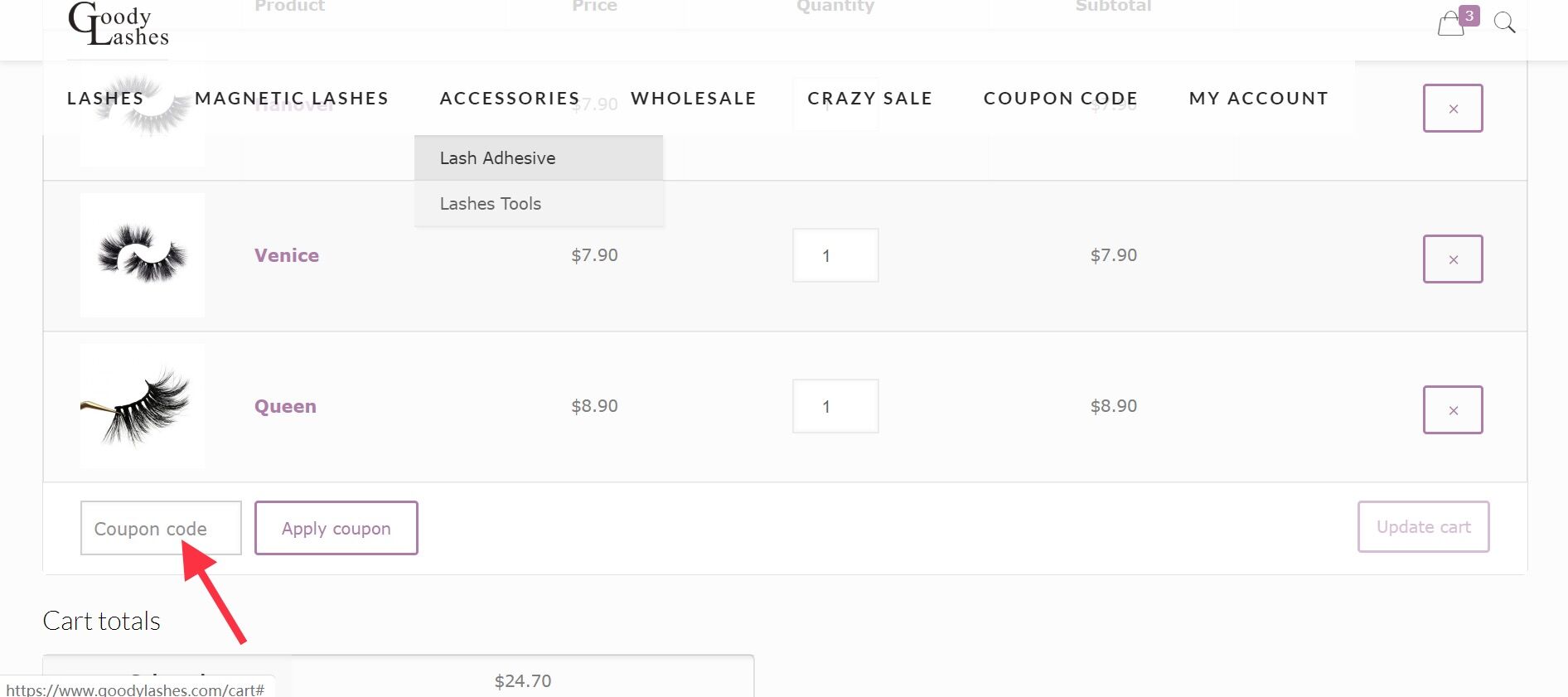 Coupon CodeGoodyLashes