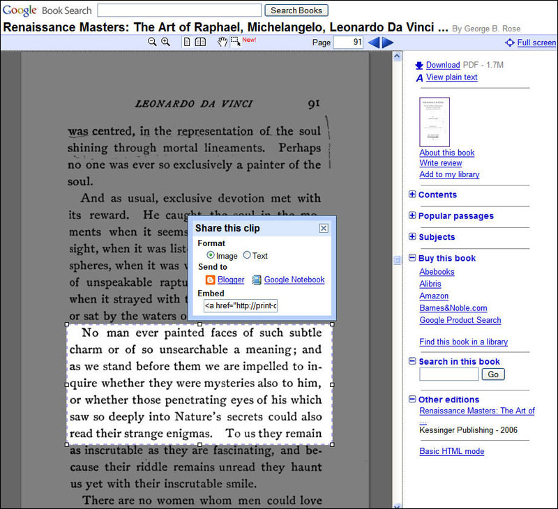 New Features from Google Book Search Help Readers Organize and Find