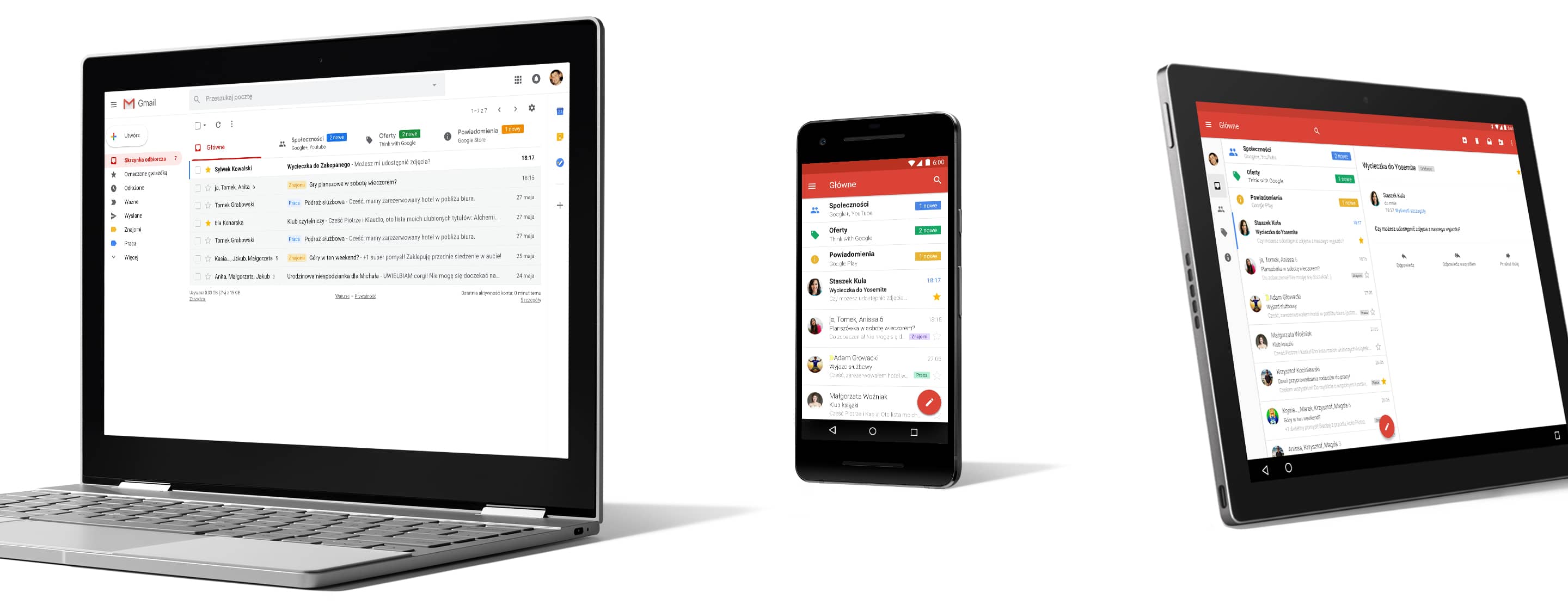 Gmail – bezpłatne miejsce na dane i poczta e-mail od Google