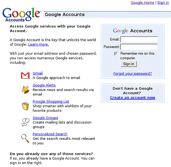 Google Accounts Signing Up, Signing In & Gmail Google Guide