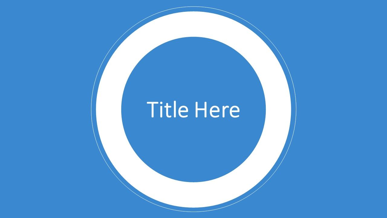 Elegant Blue Presentation Template Google Slides Themes