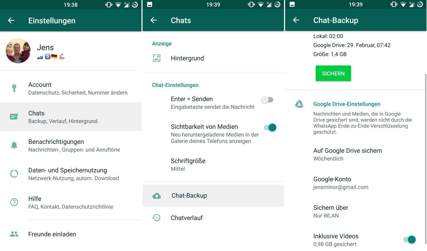 Google Drive & WhatsApp Kein Backup für die Ewigkeit