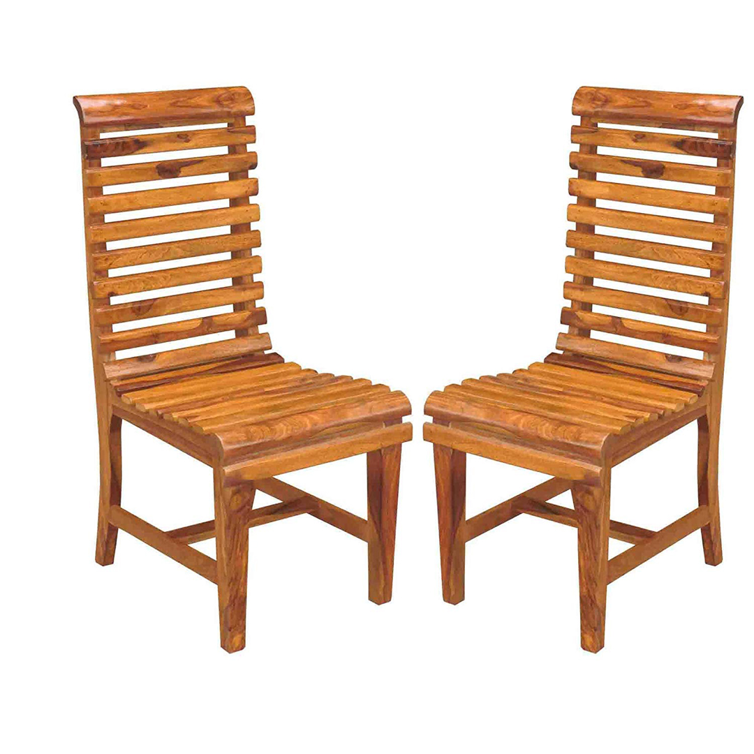 Patio Wooden Chairs 2 sets Rs 10,800/ only GoRevizon