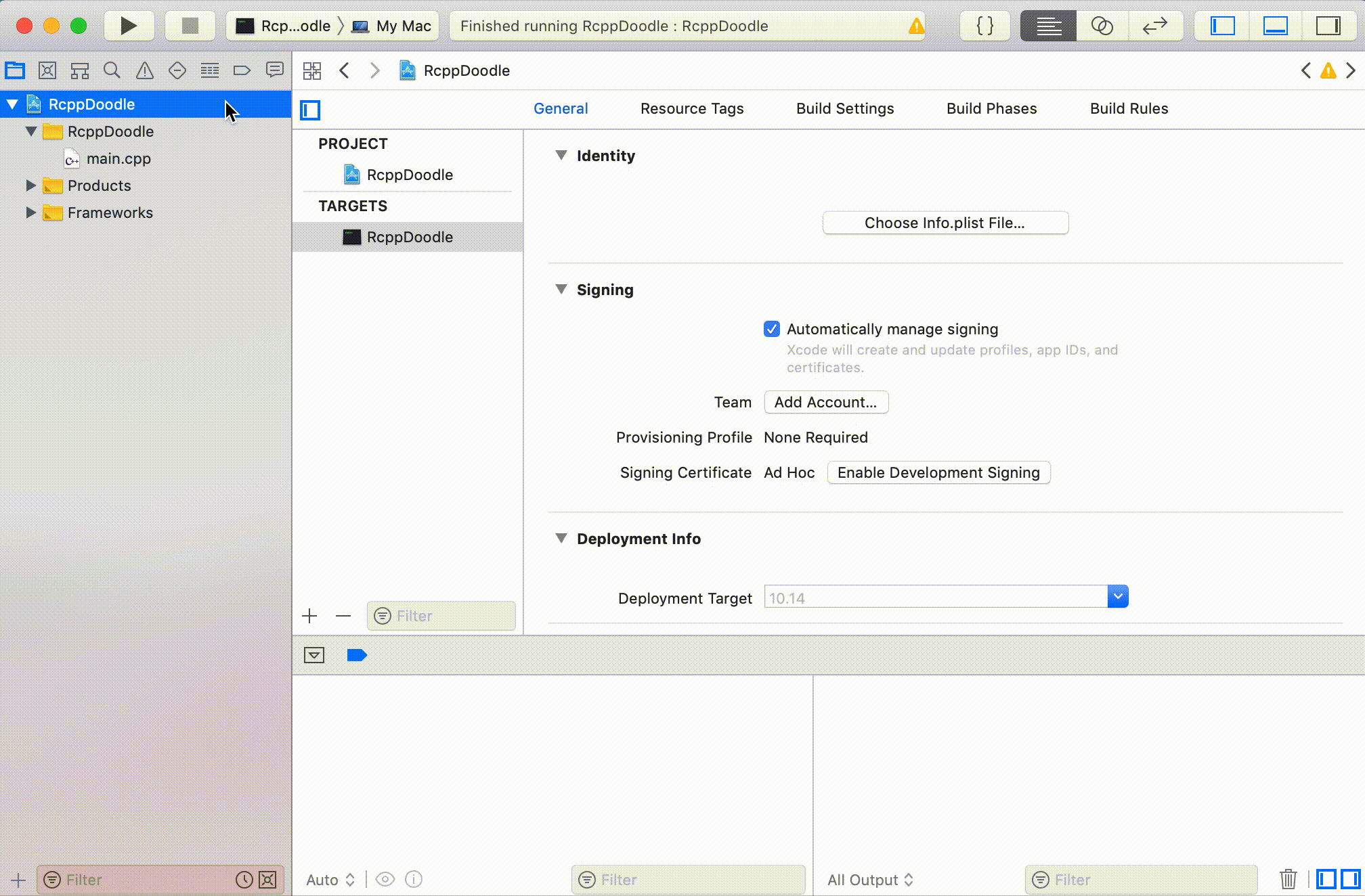 Using Rcpp in Xcode GormAnalysis