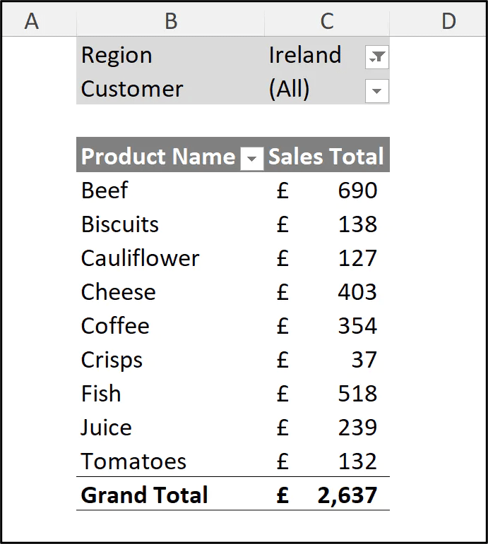 Pivot Table Filter in Excel GoSkills