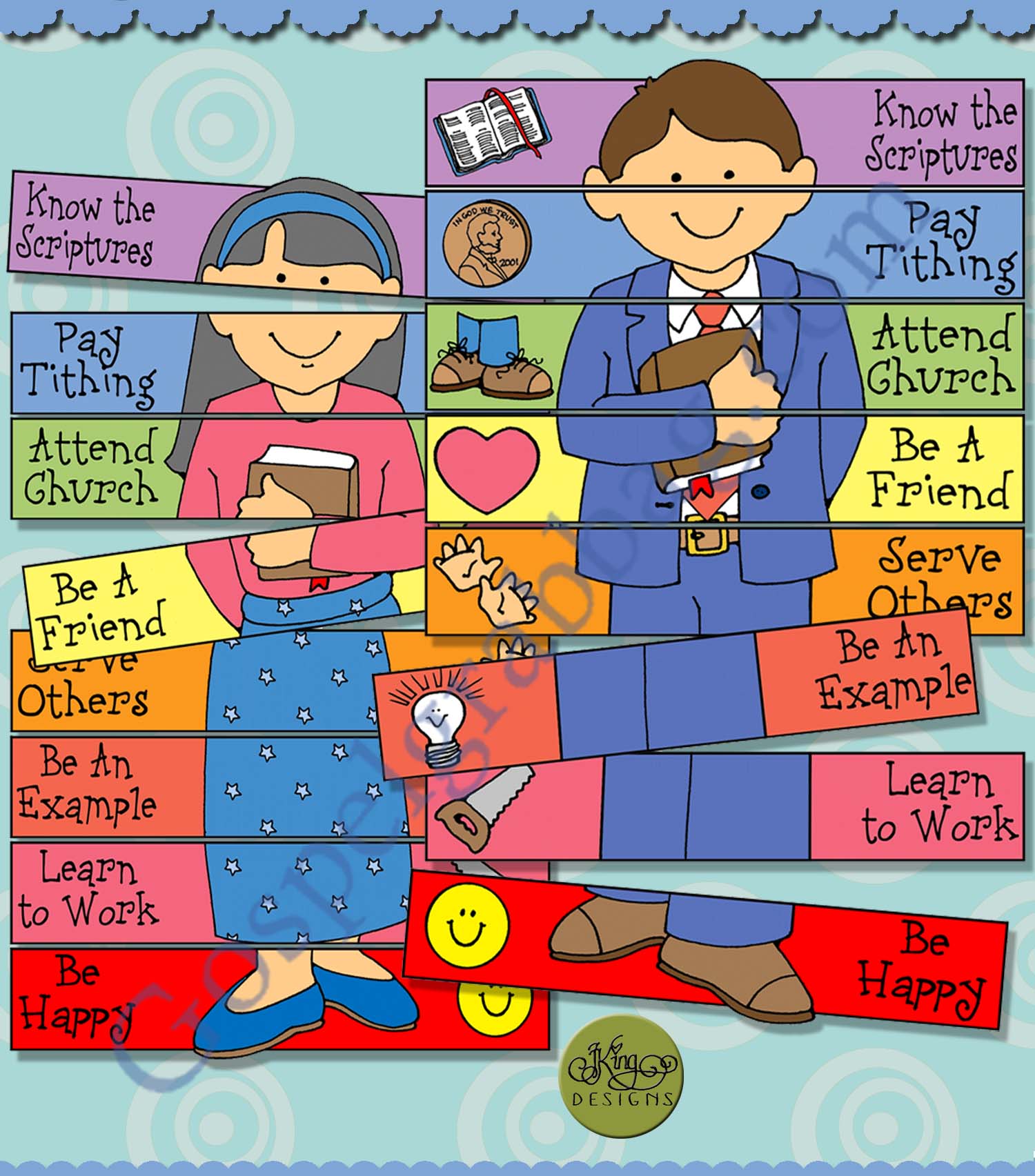 Missionary Preparation Commandments LDS Lesson Activity Build a