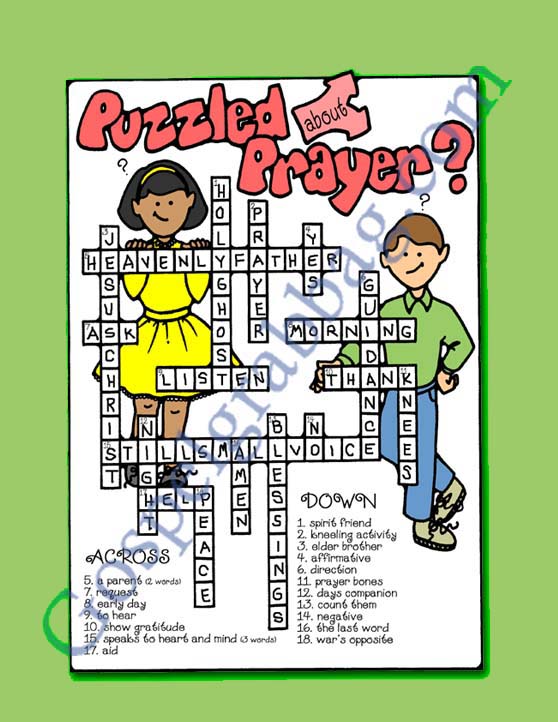 PRAYER Activity Prayer Crossword Puzzle for Doctrine and Covenants