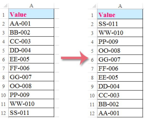 Shuraba Sottoprodotto Foglio excel invert a column Maledetto Perché