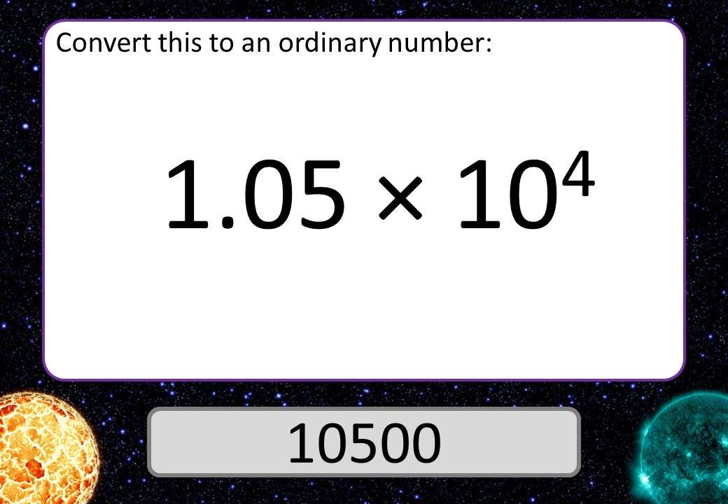 Converting Between Ordinary Numbers & Standard Form Go Teach Maths