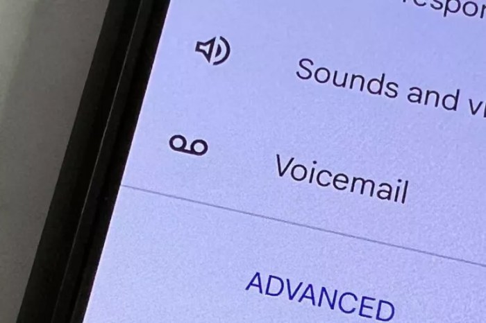 How disable voicemail android