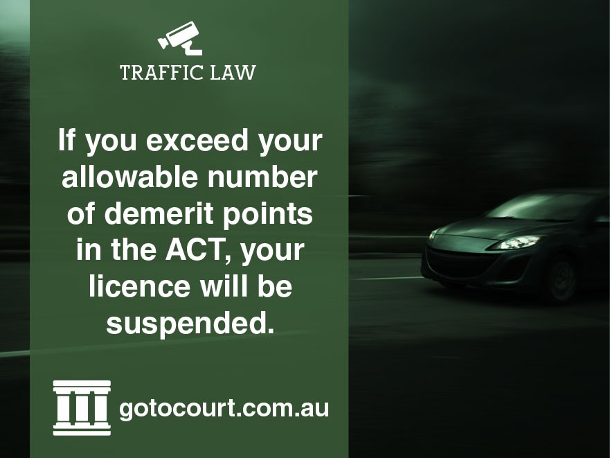 Demerit Points in the ACT Go To Court Lawyers
