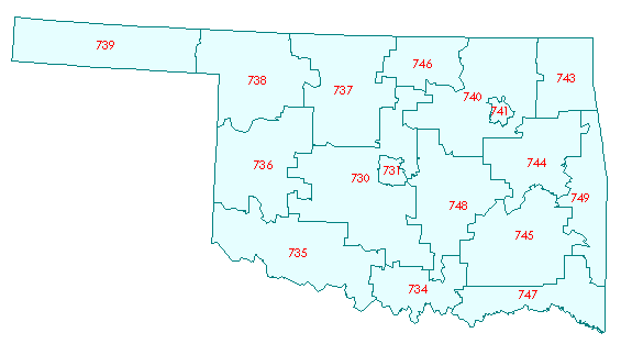 Map Of Zip Codes In Oklahoma / Clinton OK Zip Code Map Oklahoma zip codes by population