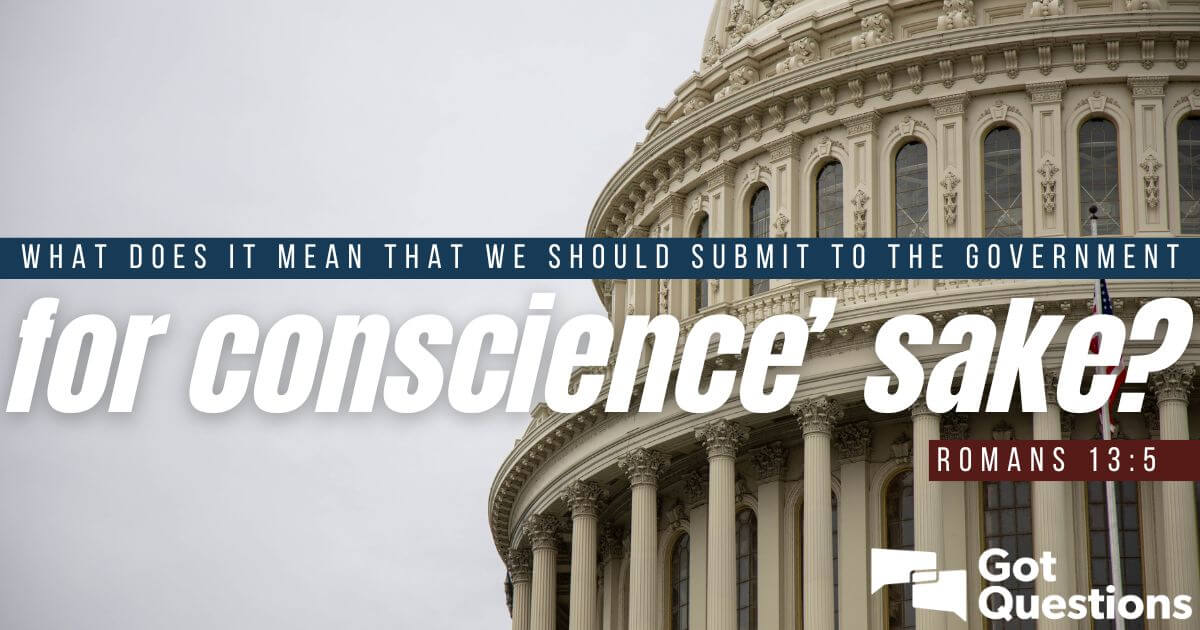 What does it mean that we should submit to the government for