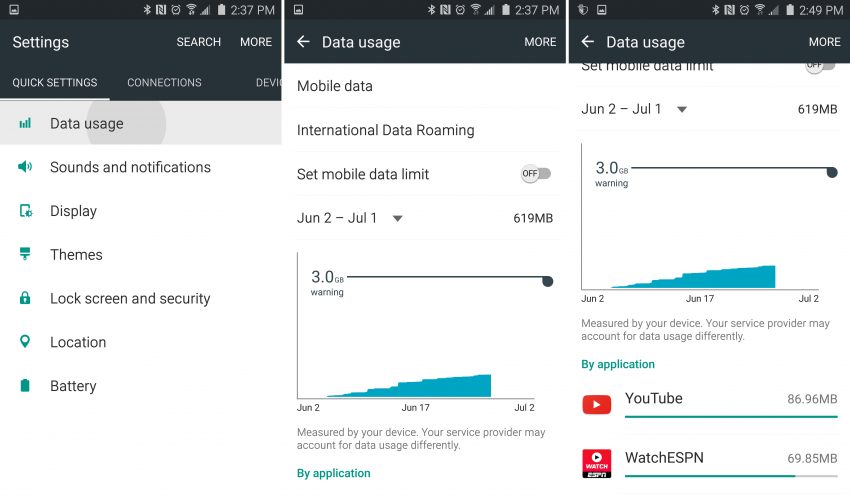 How to Check Data Usage on the Galaxy S6