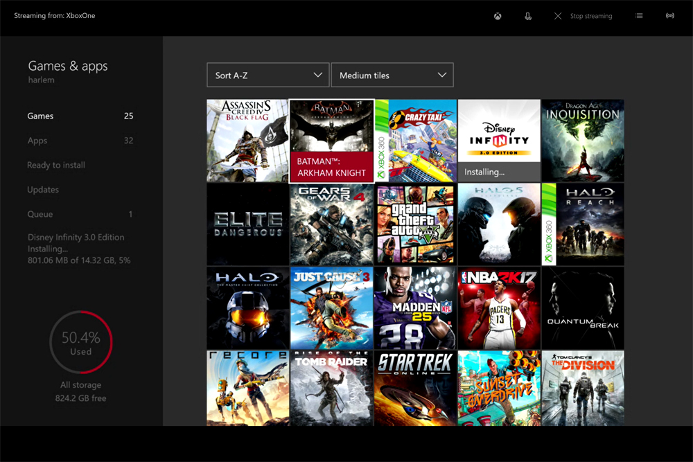 Comment installer des jeux sur Xbox One