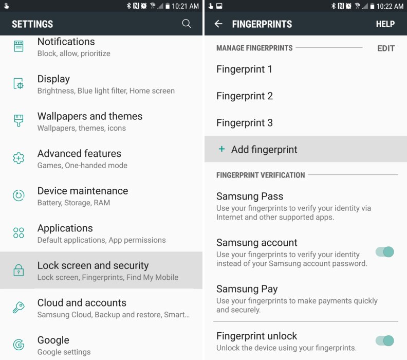 Note8 fingers