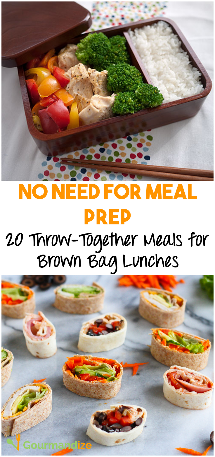 20 throwtogether meals for brown bag lunches