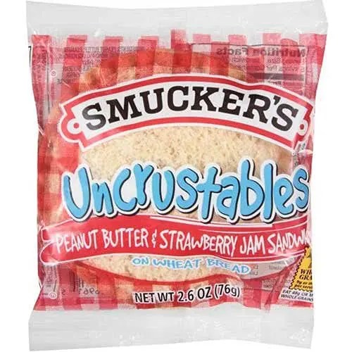 Smucker’s Uncrustables Bulk Size, 72 Count (2.6 oz Each) Peanut