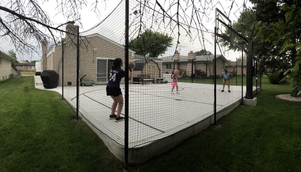 Basketball Court Barrier Netting and Containment Nets, Customer Photos
