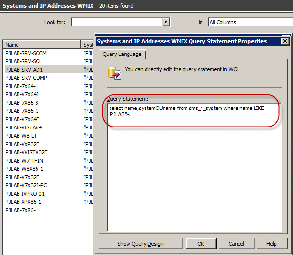 COPY THE WQL FROM WMIX INTO A NEW SCCM QUERY Goverlan Remote Support Blog