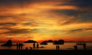 Sunset at Long Beach