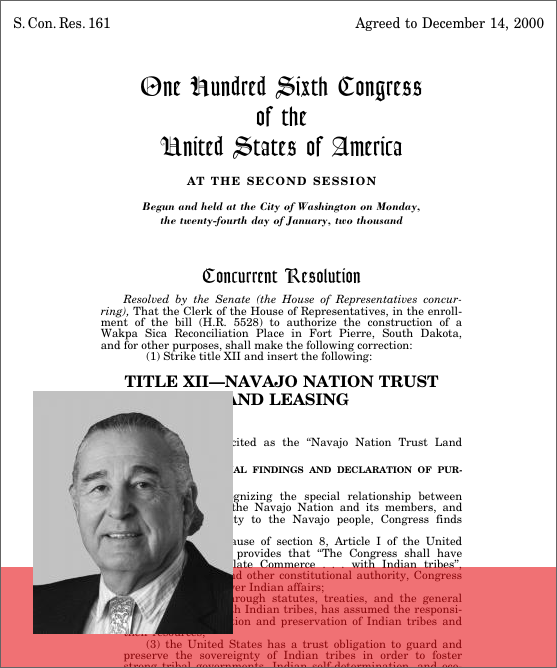 Navajo Nation Trust Land Leasing Act of 2000 (2000; 106th Congress S