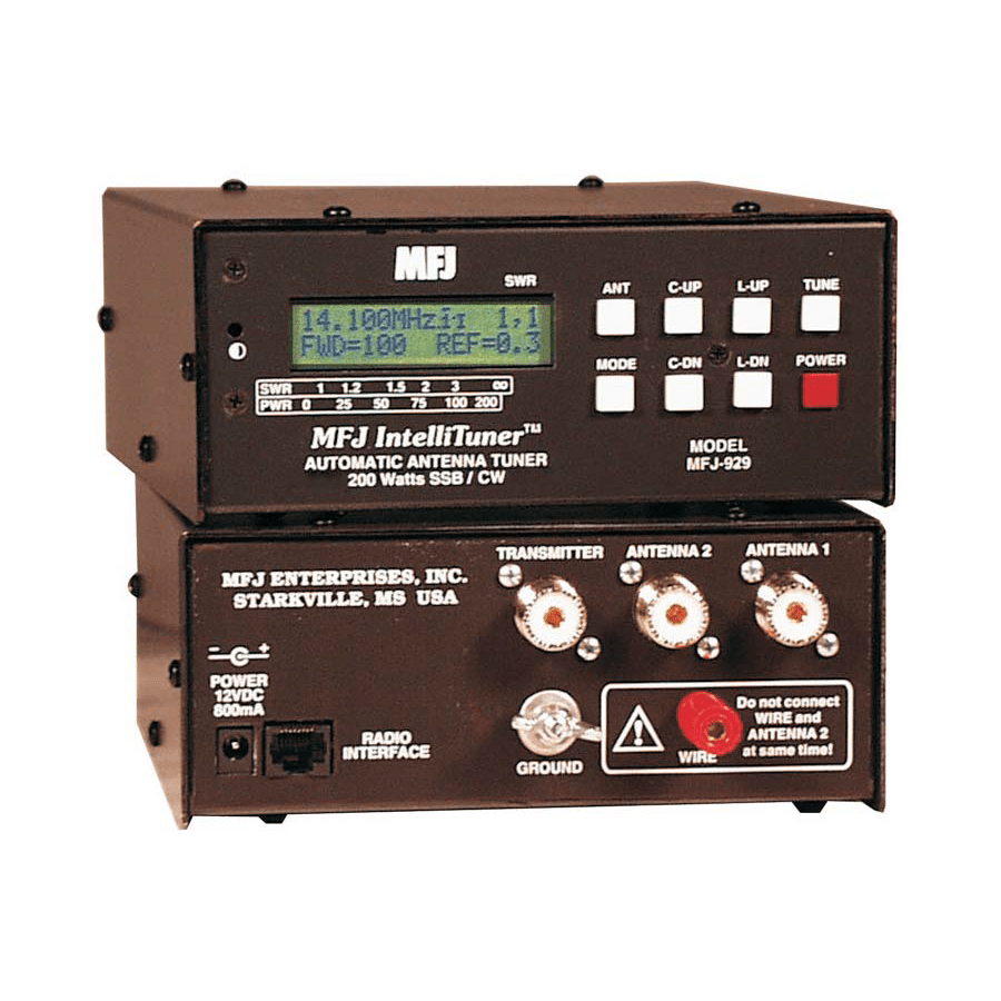 MFJ929 Compact IntelliTuner, 200W GPS Central