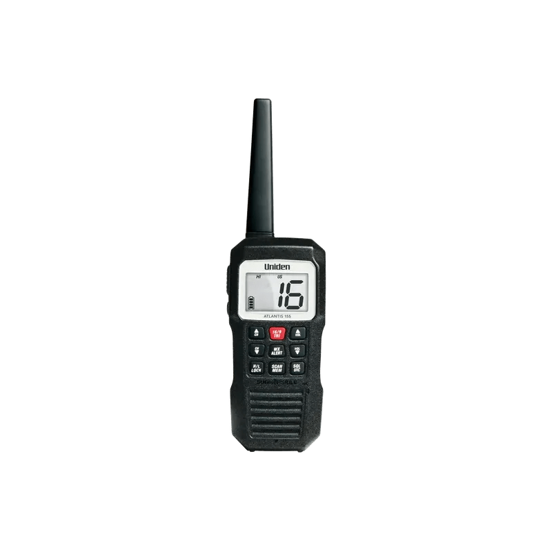 Uniden Atlantis 155 Handheld TwoWay VHF Floating Marine Radio GPS
