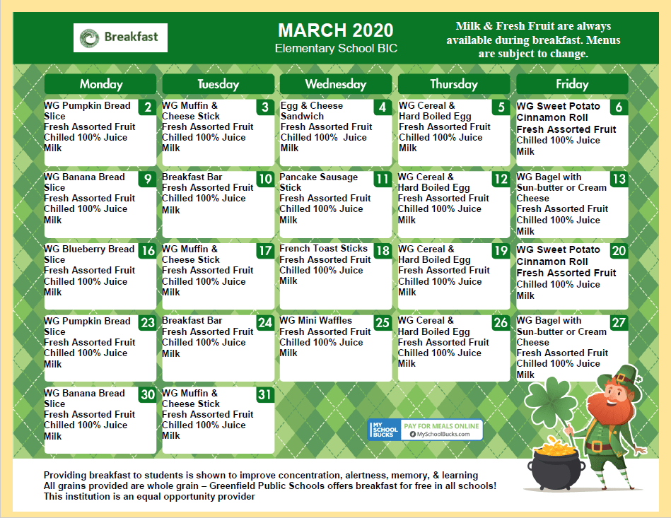 Elementary Schools Greenfield Public Schools