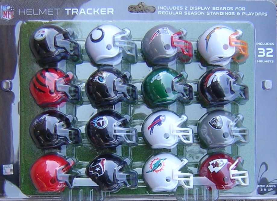 NFL Micro Mini Helmet Set with Tracker GPS Sports Gallery