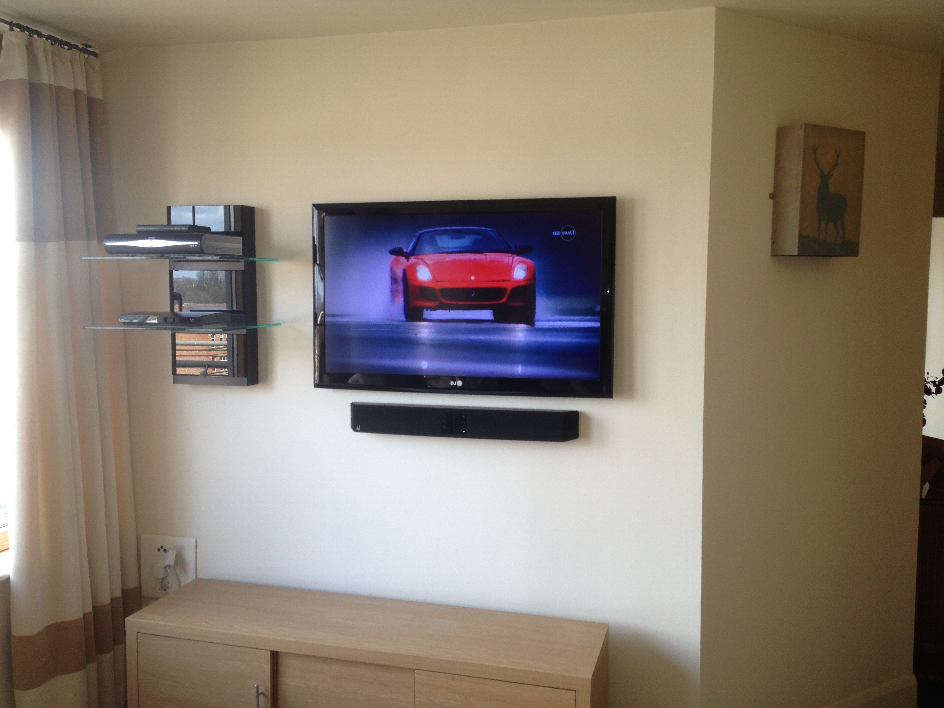 15 Inspirations Flat Screen Shelving