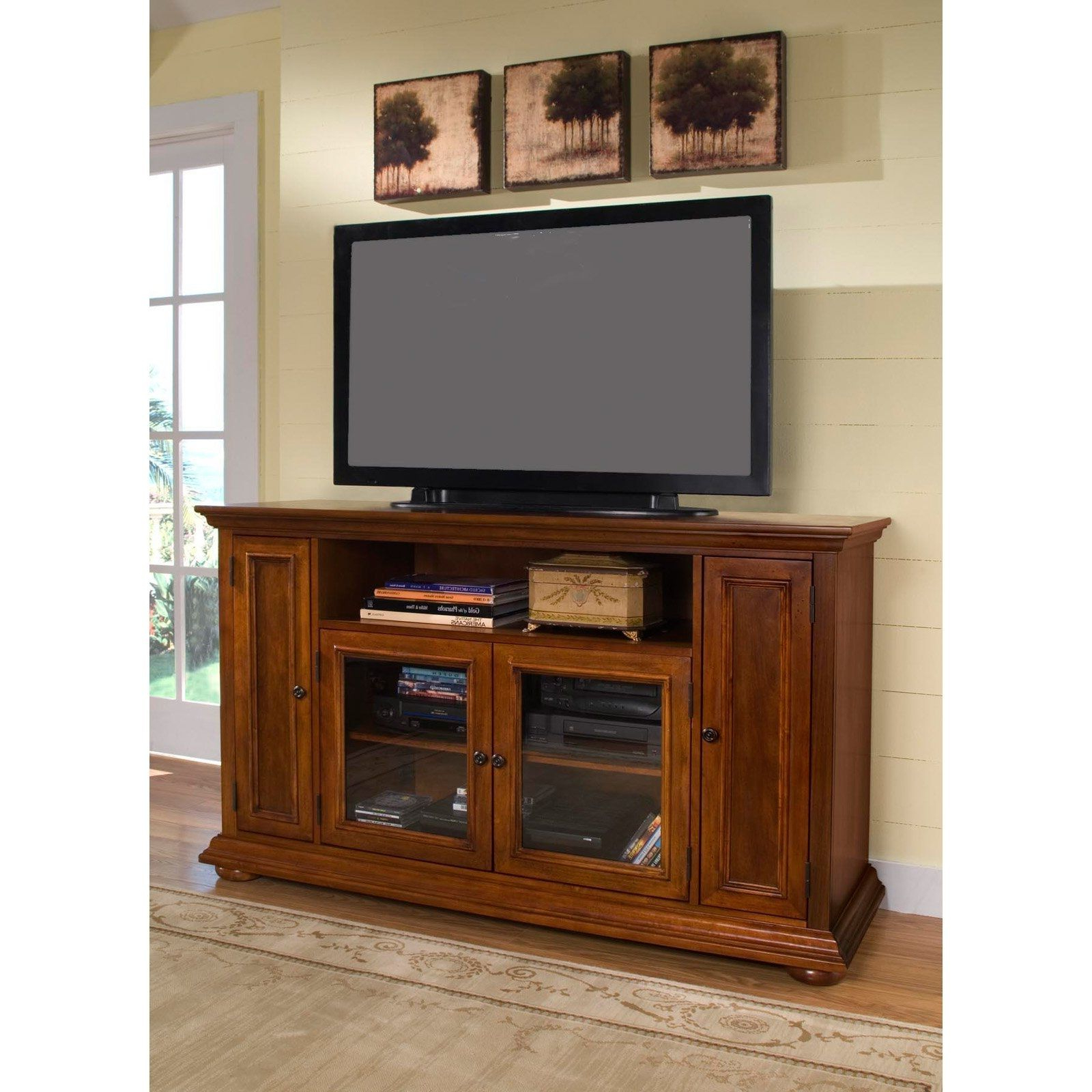 2024 Latest Oak Tv Stands for Flat Screens
