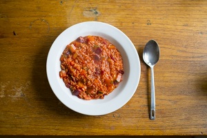 サタデープラス カルボリゾットのレシピ クノールカップスープで 料理研究家五十嵐夫妻