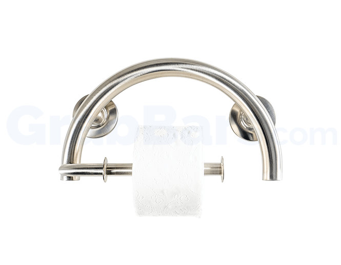 What is a Crescent Toilet Paper Holder Grab Bar?