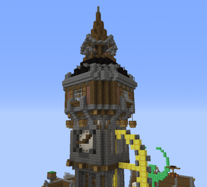 Fantasy Clock Tower GrabCraft Your number one source for MineCraft buildings, blueprints