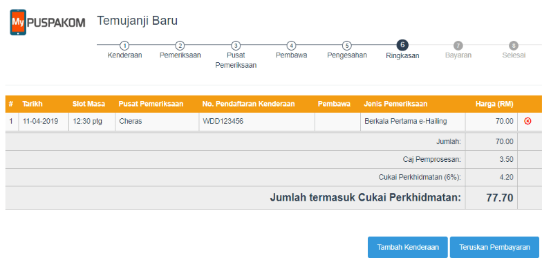 Panduan Pendaftaran Puspakom E Hailing Grab Driver Online