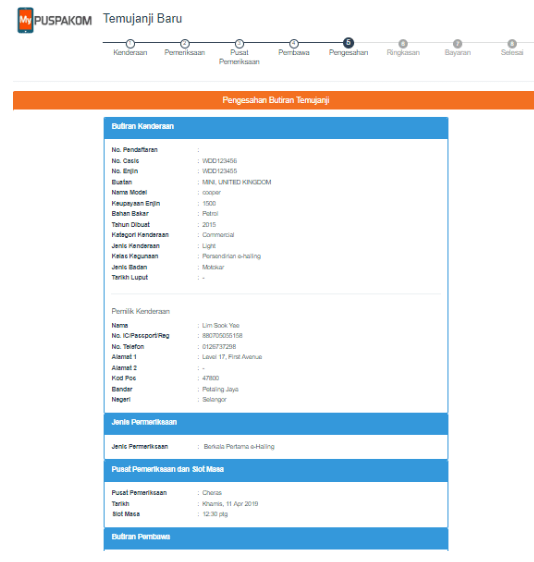 Panduan Pendaftaran Puspakom E Hailing Grab Driver Online