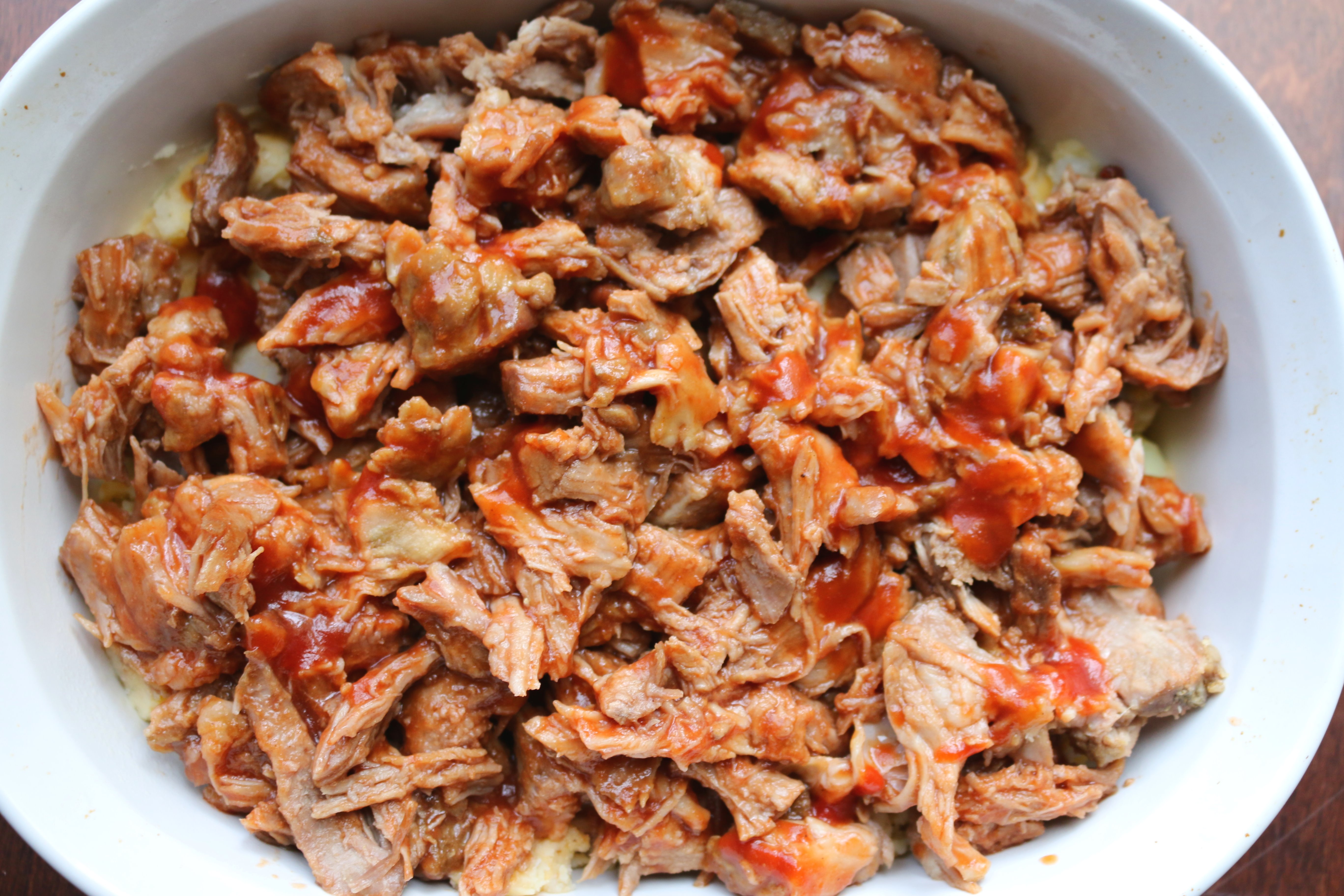 Loaded Pulled Pork Casserole Grab Some Joy