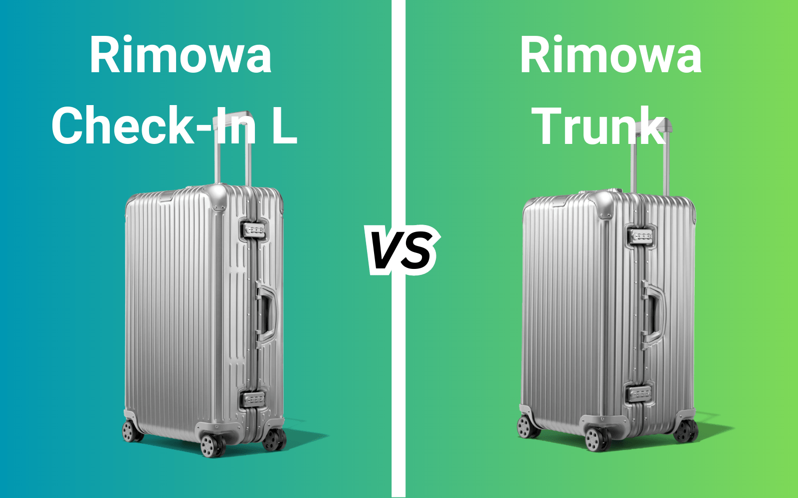 Unmatched rimowa luggage size comparison