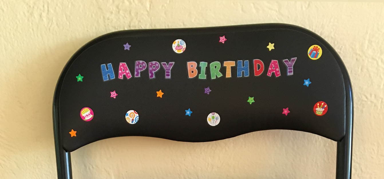 Quick 'n Easy Birthday Chair for Your Classroom » Grade Onederful