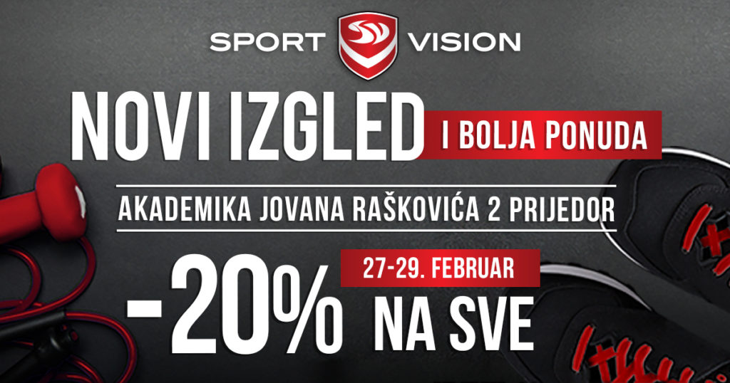Još modernija Sport Vision radnja u Prijedoru Grad