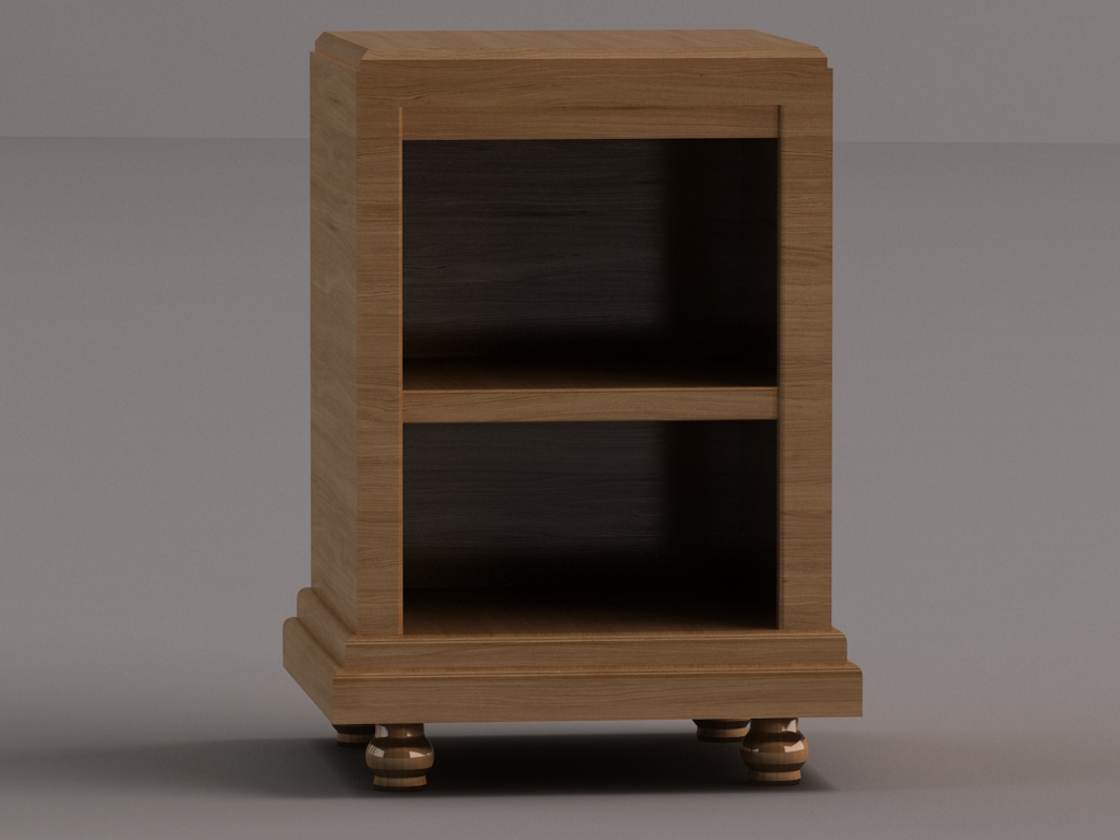 Modellazione comodino 3d studio max01