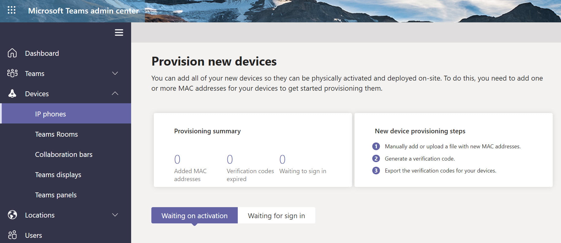 Microsoft Teams Admin Center Remote Device Sign In
