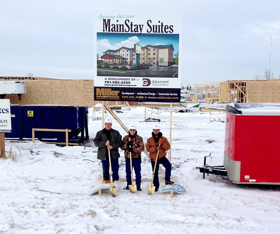 Construction Begins on a New Hotel in Tioga, North Dakota Graham