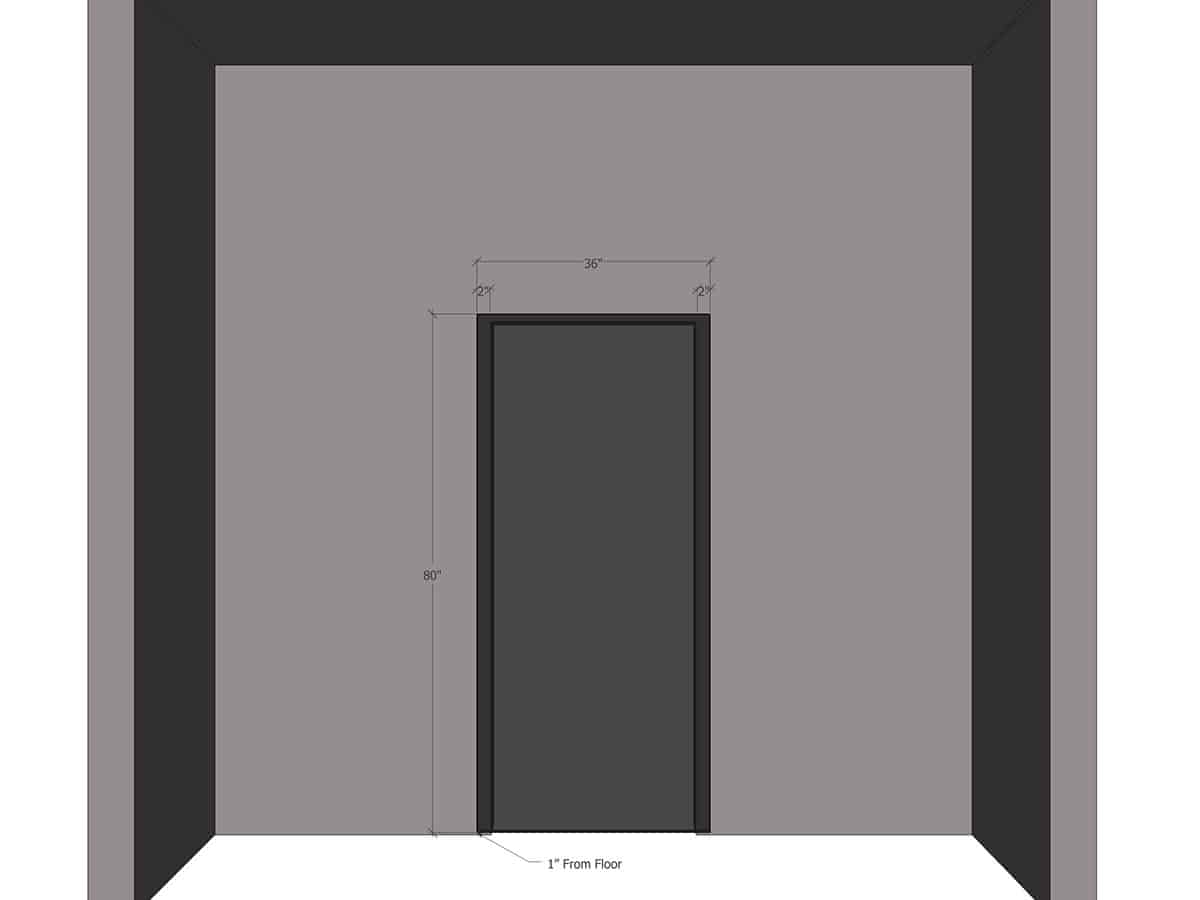 Either way, to trim a door, you need to bridge the gap between the door jamb (the frame from on which the door is hinged and where the latch engages) and the wall. How To Measure For A Sliding Barn Door Graphic No Trim Grain Designs