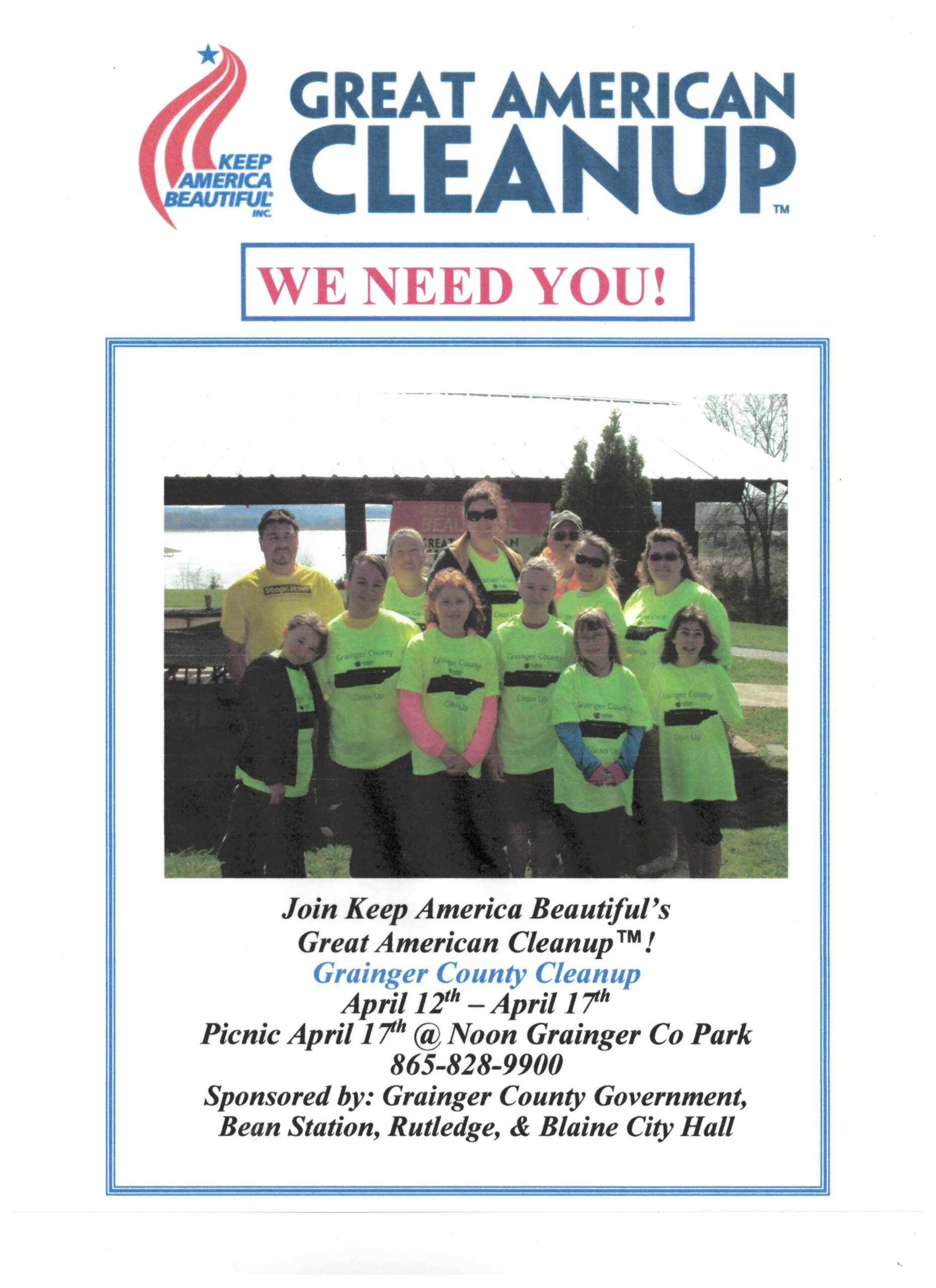 2021 Grainger County Cleanup Grainger County Tennessee Parks & Recreation