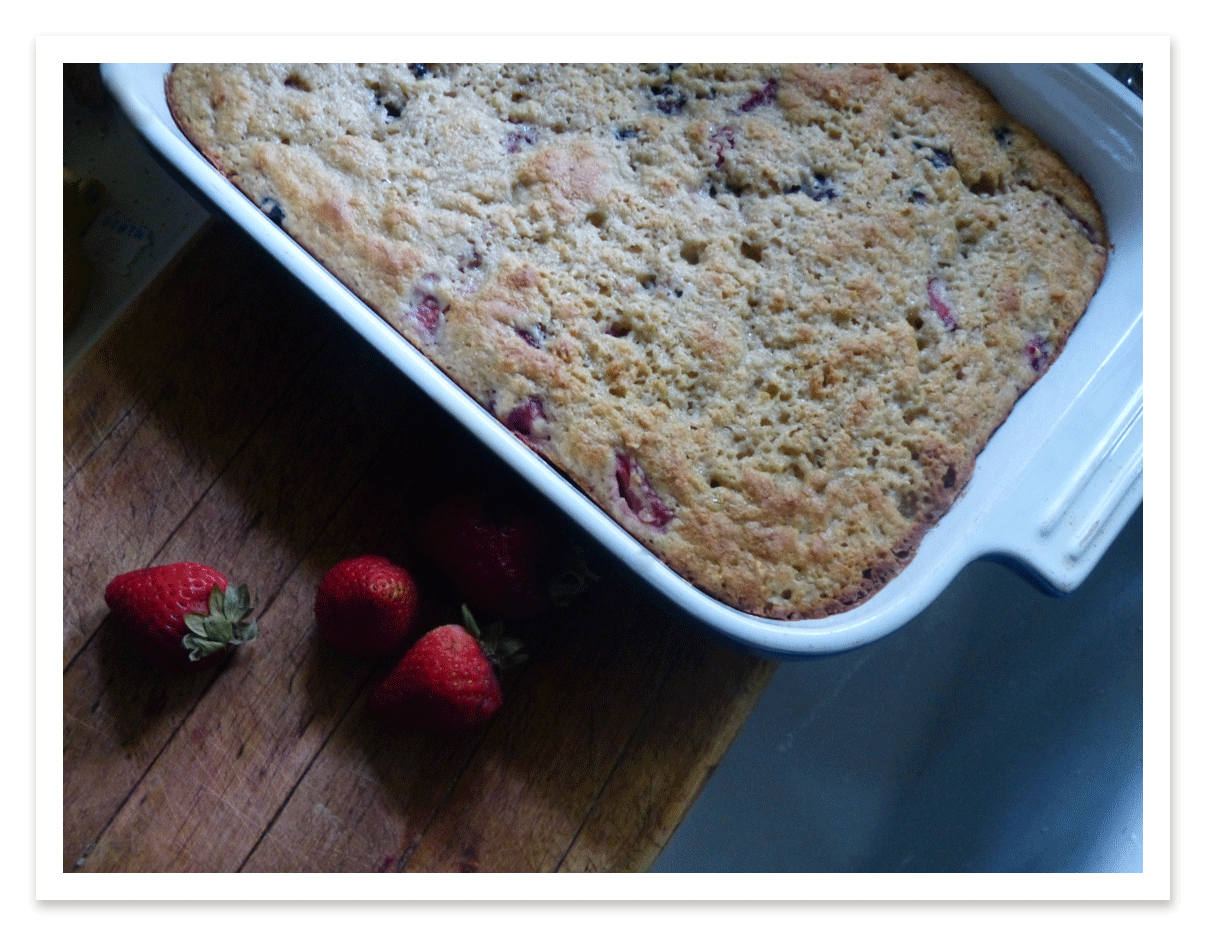 Berry Oat Breakfast Cake Grain Mill Wagon